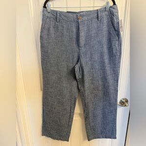 NWT GAP Girlfriend Khaki High Rise Size 14 Chambray Blue